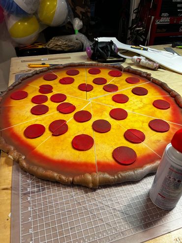 Fake pizza prop made for Masked Singer Season 13
